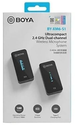 Boya Ultracompact 2.4GHz Dual-Channel Wireless Mic...