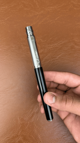 قلم كارتير سانتوس دو فضي - أسود2 ( غطاء )