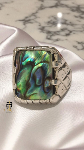 خاتم صدف بحري مصور