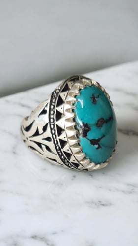 خاتم بحجر الفيروز