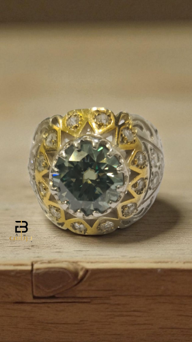 خاتم موزنايت مطعم بالزركون