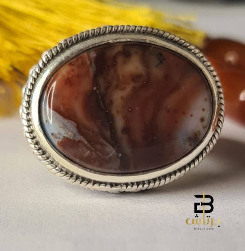 خاتم عقيق يماني مصور