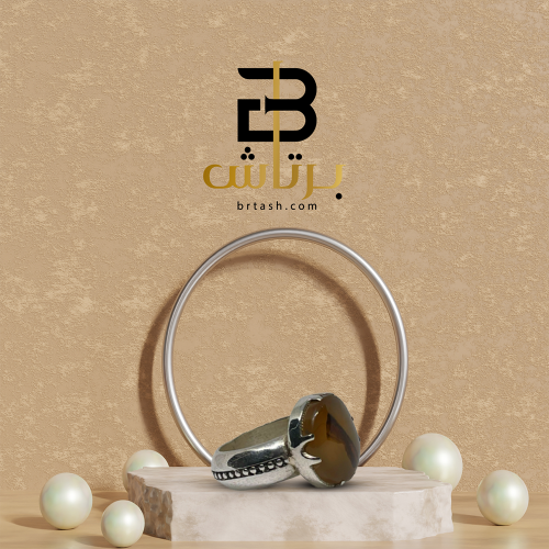 خاتم ملكي عقيق يماني مصور