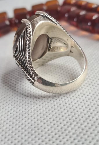 خاتم عقيق يماني مصور