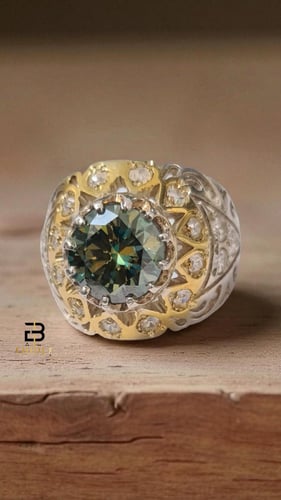 خاتم موزنايت مطعم بالزركون