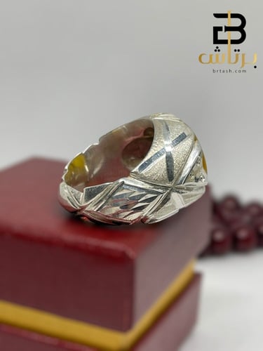 خاتم عقيق اصفر