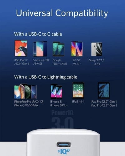 انكر شاحن جداري بي دي 20واط