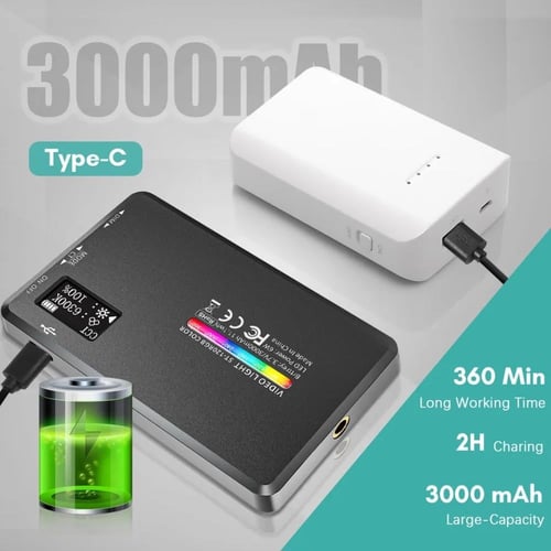 اضاءة تصوير فيديو RGB LED ☀️