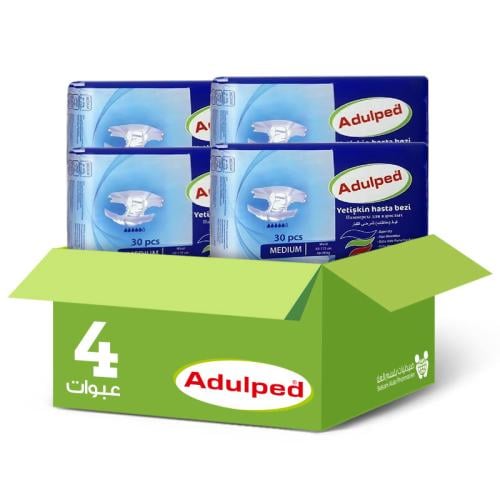 كرتون ادوليبد حفايض كبار السن ميديم 30*4 عبوات |بو...