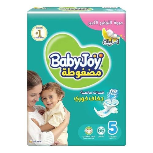 بيبي جوي حفاضات اطفال العبوة التوفيرية مقاس 5 66 ح...