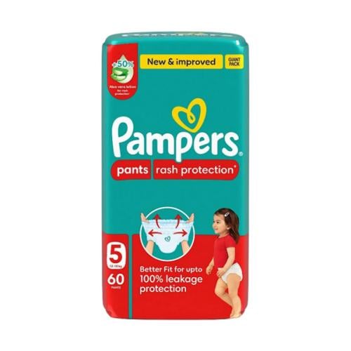بامبرز حفاضات اطفال كلوت مقاس5 60 حبة