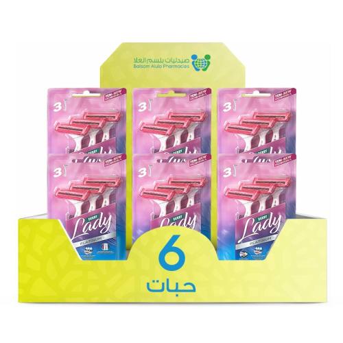 ديربي امواس نسائي 2 شفرة كارت 3 حبة *6حبة | بوكس ا...