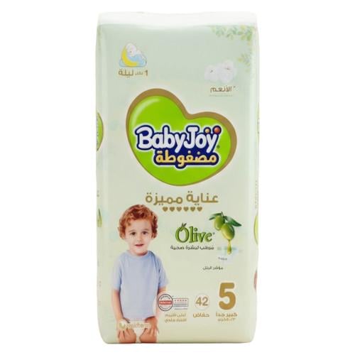 بيبي جوي حفاضات اطفال اوليف بزيت الزيتون مقاس 5 42...