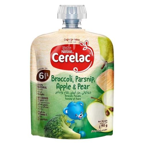 سيريلاك مهروس بروكلي وجزر أبيض وتفاح أجاص 16*90جرا...