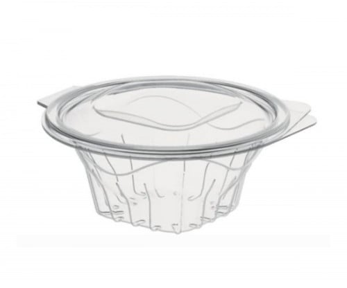 علبة سلطة الوطنية 12 اونص شفاف غطاء متصل شد300حبة