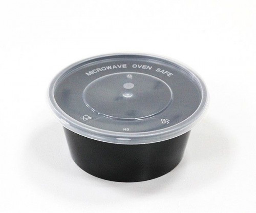 مايكرويف أبو سهم 10 اونص مع الغطاء اسود كرتون شد 4...