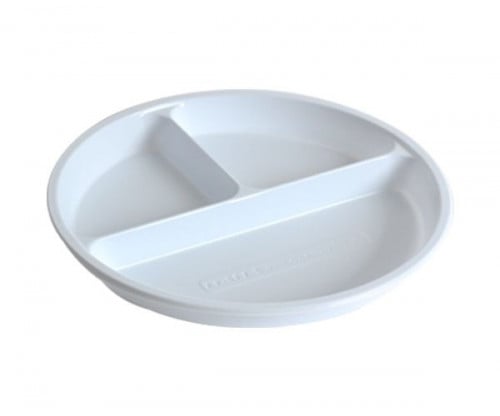 كرتون صحن بلاستيك الوطنية رقم26 مقسم فودى شد500حبة