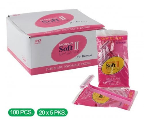 ماكينة حلاقه دوركو - نسائي - كرتون شد 10 عبة *20 ك...