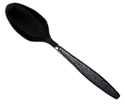 ملاعق بلاستيك كبير ابوسهم كرتون VIP اسود شد1000