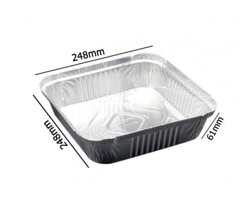 اطباق ابوسهم حبة مربع بدون غطاء -1230- كرتون شد 20...