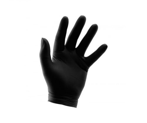 قفاز أبوسهم بدون بودرة كبير أسود كرتون شد 10 صندوق...