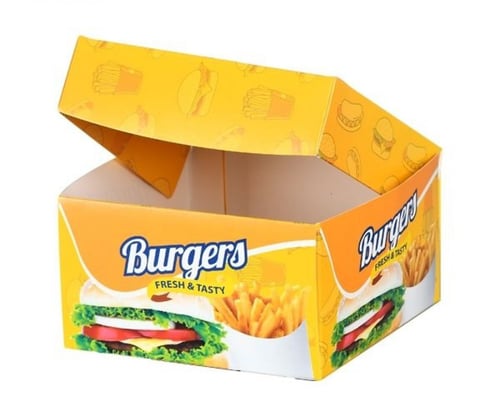 علب برجر ورقية ابوسهم كرتون شد (250 حبة)