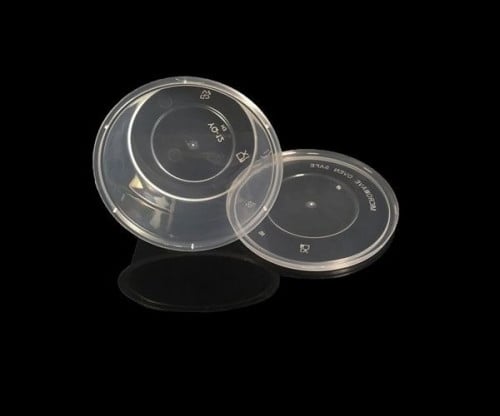 كرتون علبة سلطة ميكرويف مدور 12اونص شفاف شد450حبة