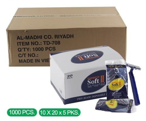 ماكينة حلاقه دوركو (5 حبة في الكيس) كرتون شد 10 عل...