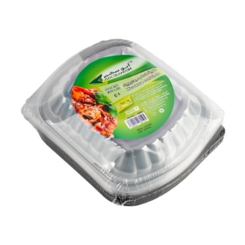 كرتون طبق مايكرويف ابوسهم مقسم 1- مغلف شد 20 ربطة...