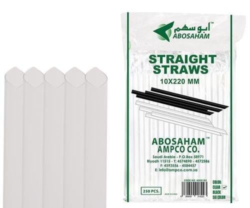 مصاص عصير 10 ملي مغلف شفاف شد 30*100