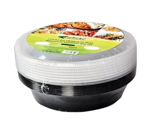 ميكرويف مدور اسود مغلف 37 اونص5*24مغلف