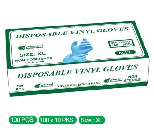 قفاز ابوسهم ازرق كبير جداً كرتون شد 10 صندوق* 100...