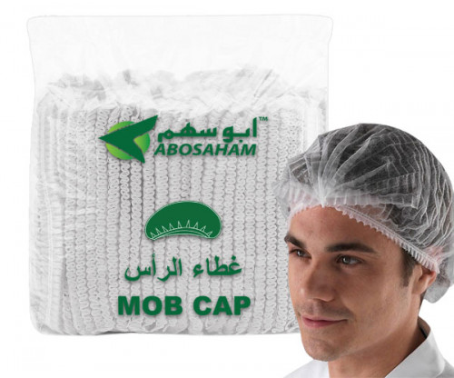 غطاء رأس ابيض - كرتون شد 1000 حبة | 10 ربطة *100 ح...