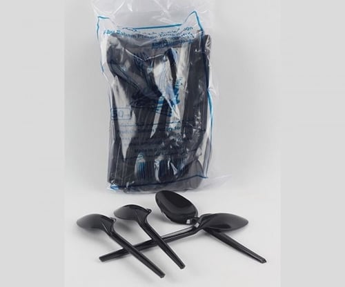 ملاعق بلاستيك كبير ابوسهم اسود - 20*50