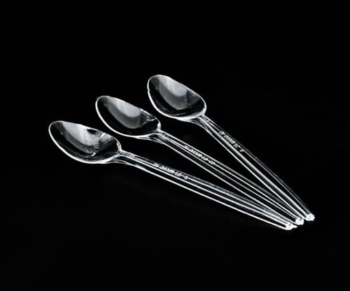 كرتون ملاعق بلاستيك ابوسهم صغير- شفاف شد20 كيس* 50...