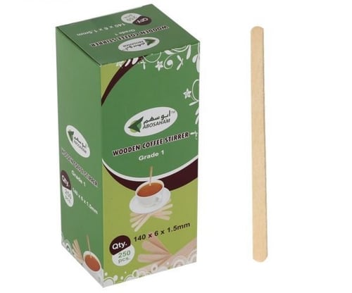 محرك خشبى للقهوه 140*6*1.5 كرتون شد 40 علبة * 250...