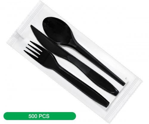 أدوات الطعام VIP2 4×1 – شد 500، أسود