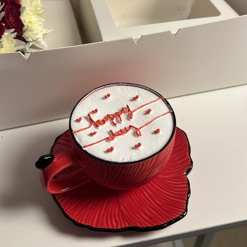 بوكس الورد وكوب الكيك