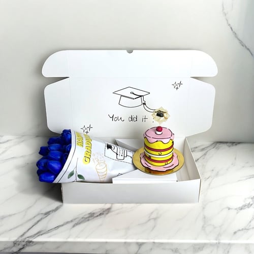 بوكس التخرج بـورد التوليب صناعي