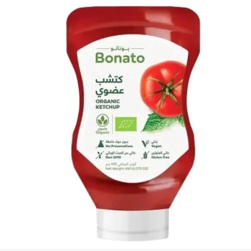 كتشب عضوي بوناتو 490 جرام