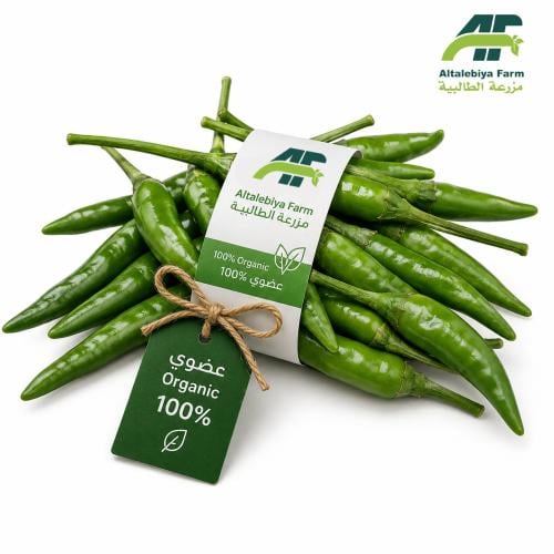 فلفل حار أخضر عضوي - 250جم