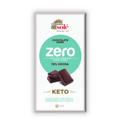 شوكولاتة داكنة 72% (بدون إضافة سكر)، خالية من الغل...