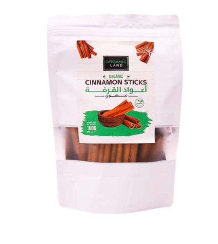 أعواد القرفة العضوي 100 جم - organic land