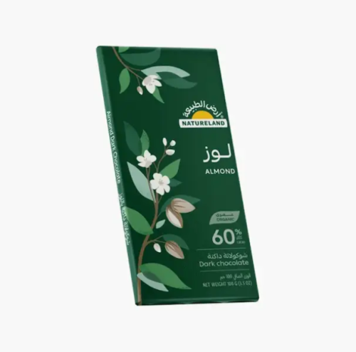 شوكولاتة داكنة باللوز عضوي 100 جم