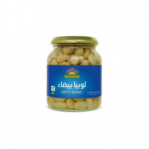 فاصوليا بيضاء معلبة عضوي - أرض الطبيعة