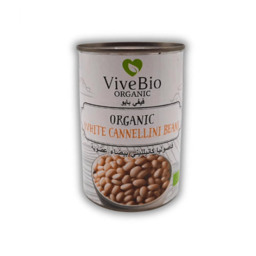 فاصوليا كانيلليني بيضاء عضوي معلب 400جم - فايف باي...