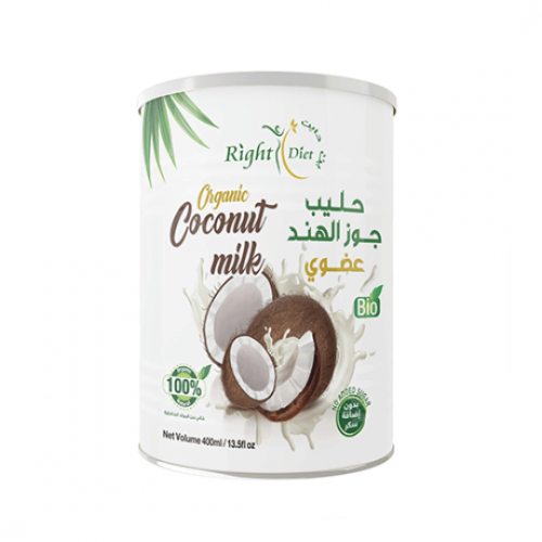 حليب جوز الهند عضوي 400 مل من رايت ديت