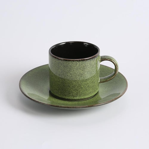 كوب قهوة سيراميك (صلصال أخضر )بسعة 140 مل من باريس...