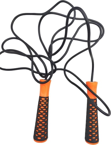 حبل قفز بلون برتقالي و أسود