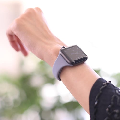 سوار ساعة ابل سيلكون لافندر مقاس 38/40 من نيتزي